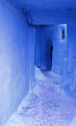 Moroccan Blue Wall